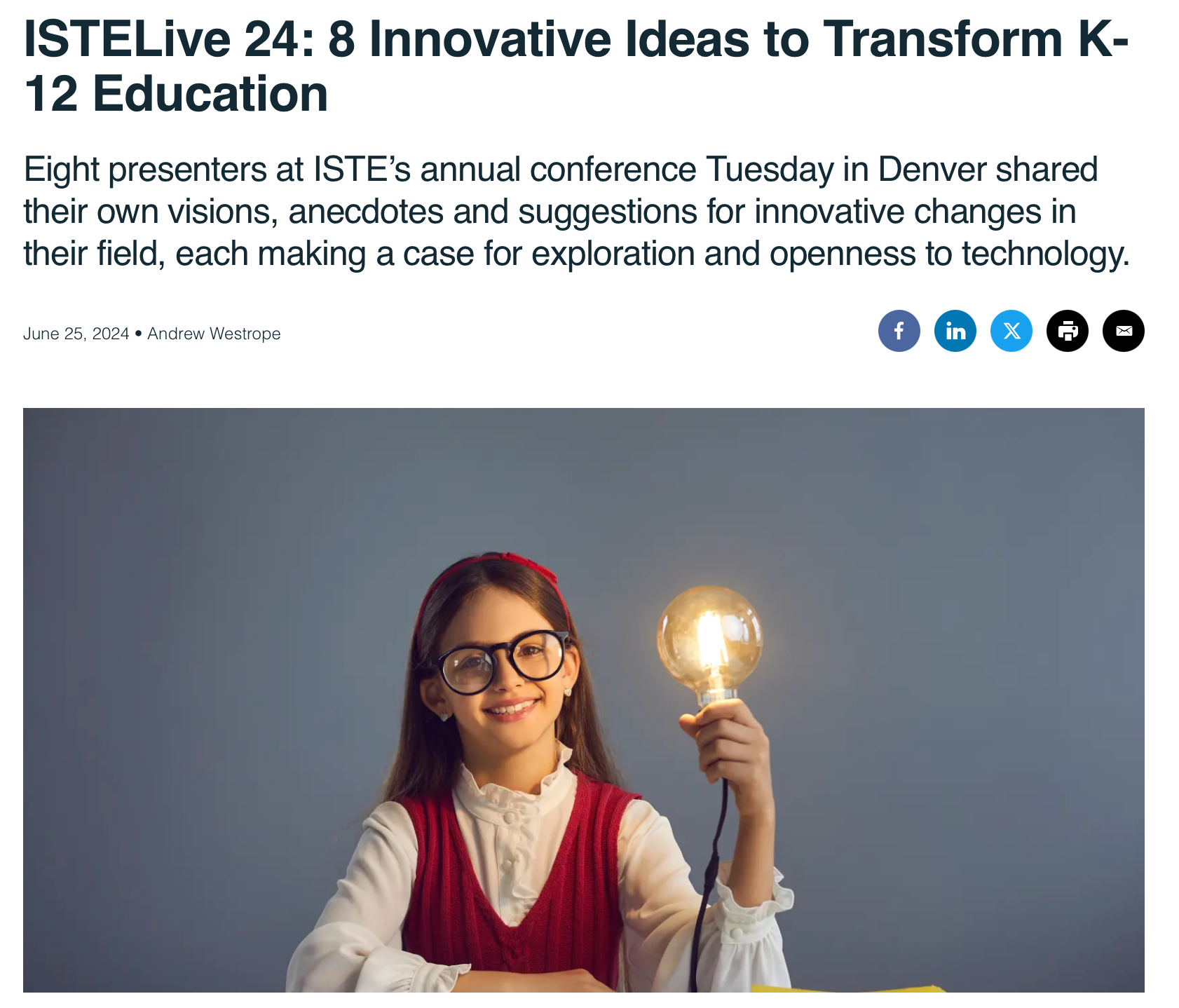 ISTELive 24: 8 innovative ideas to transform K-12 education